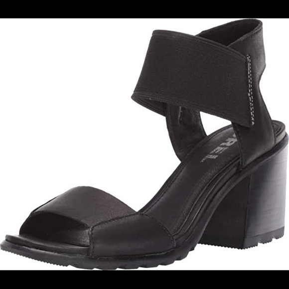 Sorel Nadia sandal- black full grain leather- NIB - Picture 2 of 8